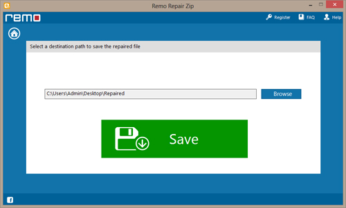 Repair Zip File After Download Error - Save Repaired File