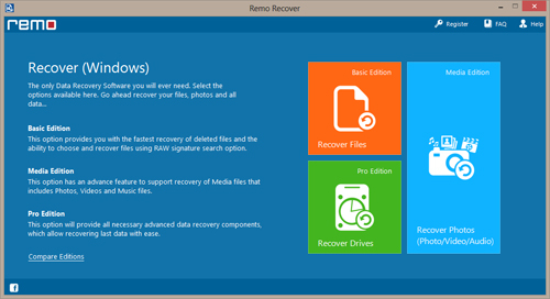Zip File Recovery Tool - Main Screen