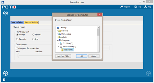 Zip File Recovery Tool - Save Recovered Files